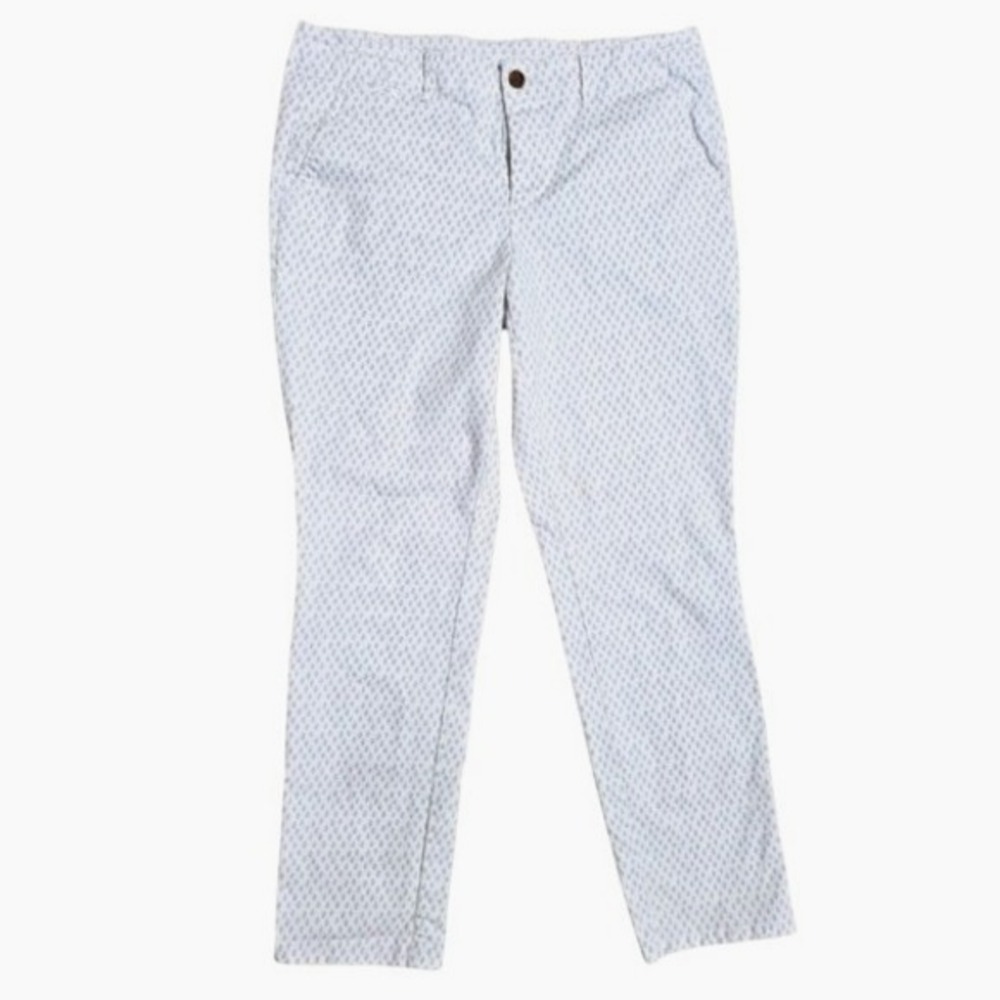 Victorias Secret Pants Women's Size 10 White Diamond Argyle Patterned